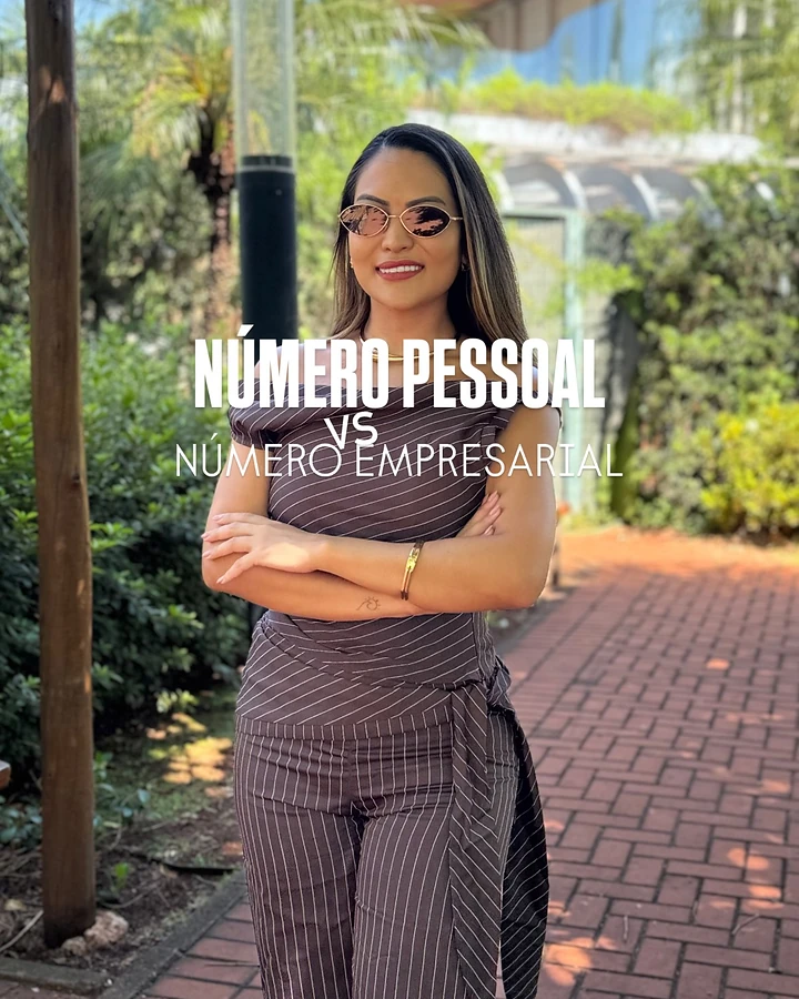 Consultora da Vetorial em vídeo sobre número pessoal e número empresarial.